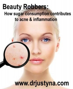 Beauty Robbers: How sugar consumption contributes to acne and inflammation